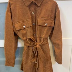 Camel wrap dress from Shein-Brand New